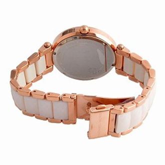 Michael Kors Parker Mother of Pearl Pink Dial Two Tone Steel Strap Watch for Women - MK6402 Buy Now By Michael Kors