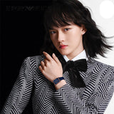 Emporio Armani Gioia Quartz Mother of Pearl Blue Dial Blue Leather Strap Watch For Women - AR11426 Buy Now By Emporio Armani