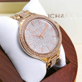 Michael Kors Crystals Pavé Rose Gold Dial Rose Gold Steel Strap Watch for Women - MK3799 Buy Now By Michael Kors