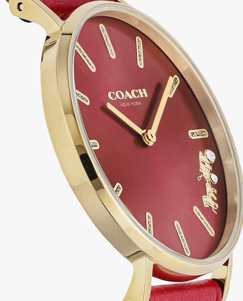 Coach Perry Red Dial Red Leather Strap Watch for Women - 14503852 Buy Now By Coach