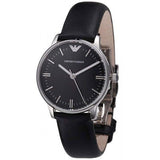 Emporio Armani Classic Quartz Black Dial Black Leather Strap Watch For Women - AR1600 Buy Now By Emporio Armani