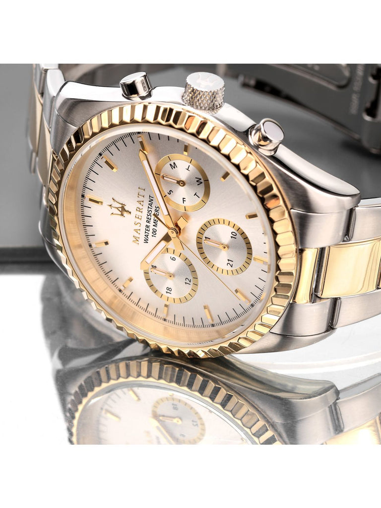 Maserati Competizione Chronograph Quartz Silver Dial Watch For Men - R8853100021 Buy Now By Maserati