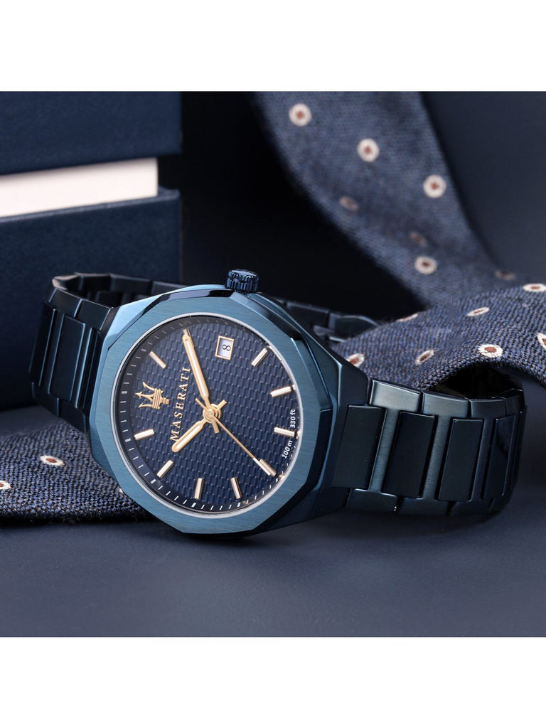 Maserati Guilloche Blue Edition 42mm Stainless Steel Watch For Men - R8853141001 Buy Now By Maserati