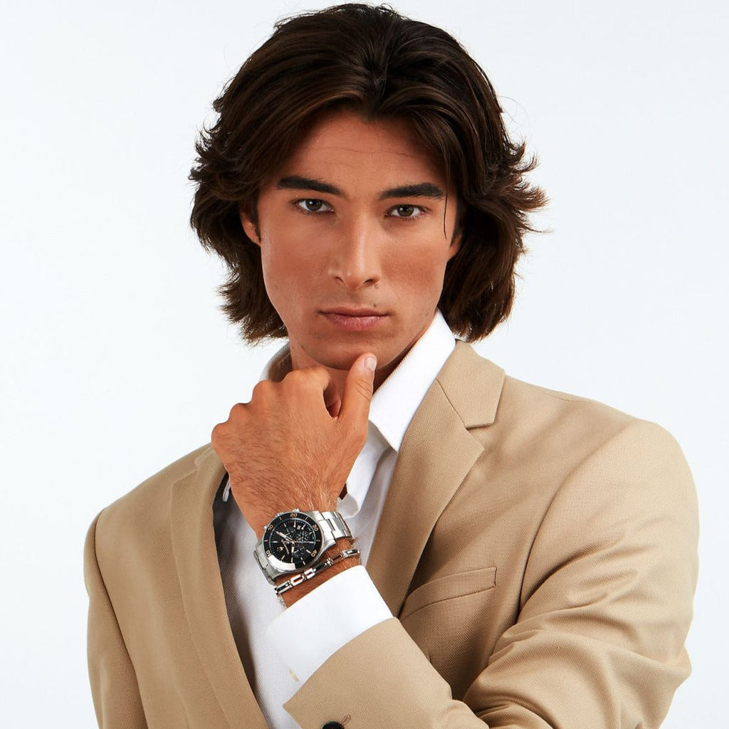 Maserati Competizione Chronograph Black Dial Silver Steel Strap Watch For Men - R8873600003 Buy Now By Maserati