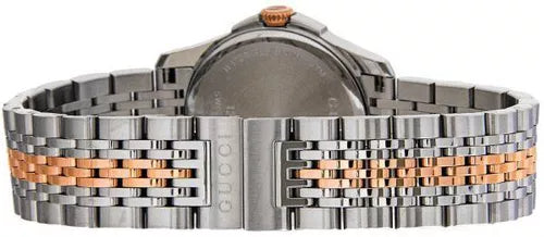 Gucci G Timeless Diamonds Mother of Pearl Dial Two Tone Mesh Bracelet Watch For Women - YA126514 Buy Now By Gucci