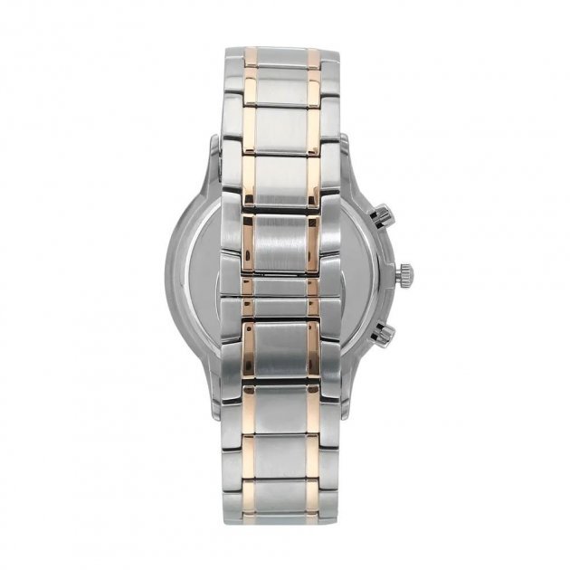 Emporio Armani Renato Chronograph Black Dial Two Tone Steel Strap Watch For Men - AR11165 Buy Now By Emporio Armani