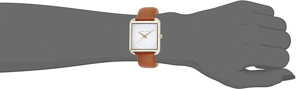 Michael Kors Lake White Dial Brown Leather Strap Watch For Women - MK2584 Buy Now By Michael Kors
