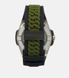 Versace Chain Reaction Quartz White Dial Green Rubber Strap Watch for Men - VEDY00419 Buy Now By Versace