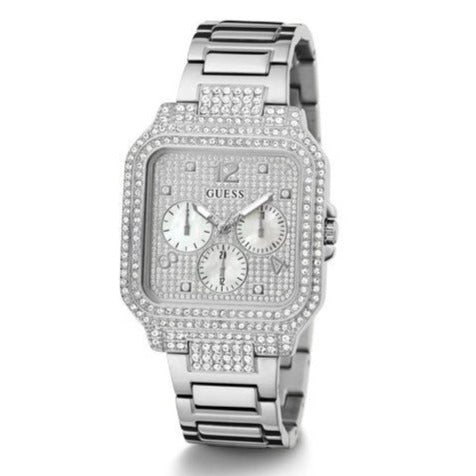 Guess Deco Multifunction Quartz Silver Dial Silver Steel Strap Watch For Women - GW0472L1 Buy Now By Guess