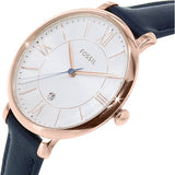 Fossil Jacqueline White Dial Blue Leather Strap Watch for Women - ES3843 Buy Now By Fossil