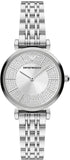 Emporio Armani Gianni T-Bar Quartz Silver Dial Silver Steel Strap Watch For Women - AR11445 Buy Now By Emporio Armani
