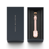 Daniel Wellington Quadro Pressed Mother of Pearl Pink Dial Pink Leather Strap Watch For Women - DW00100508 Buy Now By Daniel Wellington