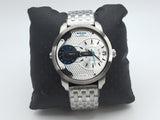 Diesel Mini Daddy Dual Time Silver Dial Stainless Steel Watch For Men - DZ7305 Buy Now By Diesel