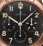 Breitling Avi 1953 Edition Black Dial Brown Leather Strap Watch for Men - RB0920131B1X1 Buy Now By Breitling
