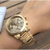 Burberry The City Gold Dial Gold Steel Strap Watch for Women - BU9753 Buy Now By Burberry