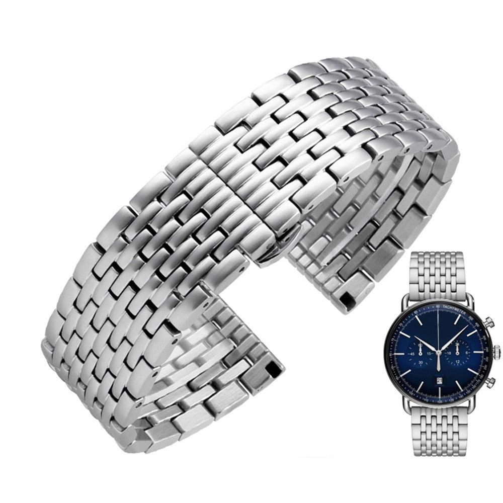 Emporio Armani Aviator Chronograph Blue Dial Silver Steel Strap Watch For Men - AR11238 Buy Now By Emporio Armani