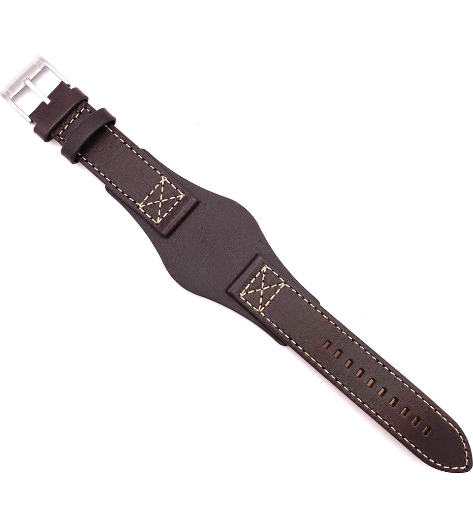 Fossil Nate Chronograph Blue Dial Brown Leather Strap Watch for Men - JR1505 Buy Now By Fossil