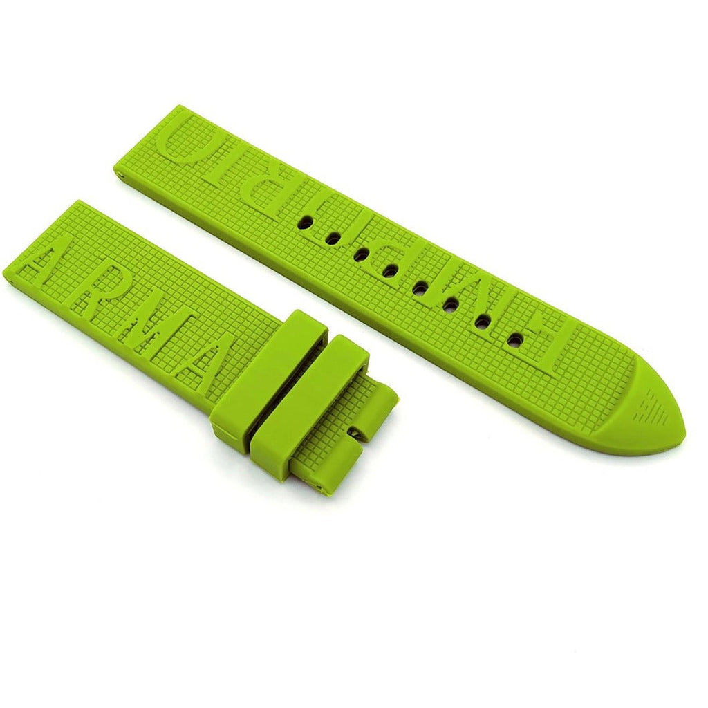 Emporio Armani Chronograph White Dial Green Rubber Strap Watch For Men - AR11022 Buy Now By Emporio Armani