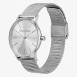 Armani Exchange Lola Analog Silver Dial Silver Mesh Strap Watch For Women - AX5535 Buy Now By Armani Exchange