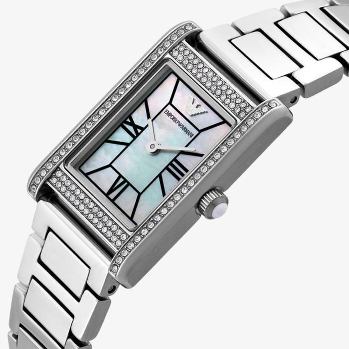 Emporio Armani Empire Mother of Pearl Dial Silver Steel Strap Watch For Women - AR11625 Buy Now By Emporio Armani