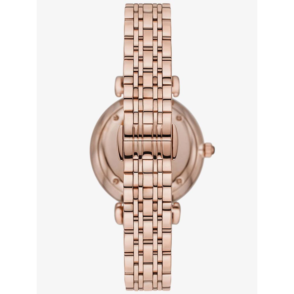 Emporio Armani Gianni T-Bar Quartz Crystals Black Dial Gold Steel Strap Watch For Women - AR11423 Buy Now By Emporio Armani