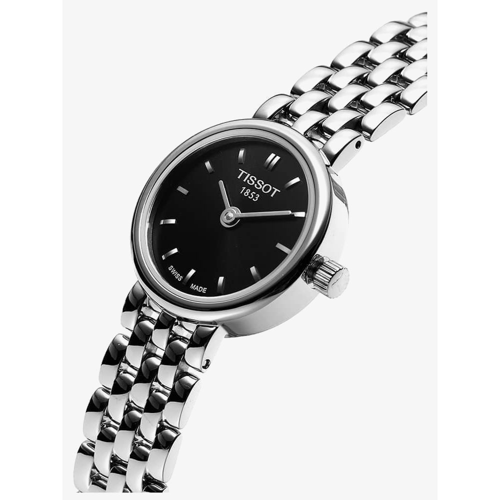 Tissot T Lady Lovely Black Dial Silver Steel Strap Watch For Women - T058.009.11.051.00 Buy Now By Tissot