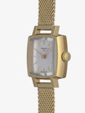 Tissot Lovely Square Silver Dial Gold Mesh Bracelet Watch For Women - T058.109.33.031.00 Buy Now By Tissot