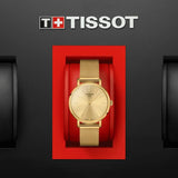 Tissot Everytime Lady Gold Dial Gold Mesh Bracelet Watch for Women - T143.210.33.021.00 Buy Now By Tissot