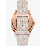 Michael Kors Runway Quartz Rose Gold Dial White Leather Strap Watch For Women - MK6980 Buy Now By Michael Kors