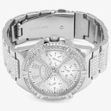 Guess Frontier Diamonds Silver Dial Silver Steel Strap Watch For Women - W1156L1 Buy Now By Guess