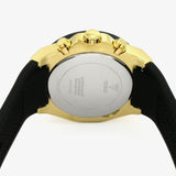 Guess Athena Gold Dial Black Rubber Strap Watch For Women - GW0030L2 Buy Now By Guess