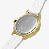 Guess Crown Jewel Multifunction Diamonds White Dial White Leather Strap Watch for Women - GW0411L1 Buy Now By Guess