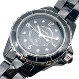 Chanel J12 Diamonds Black Dial Black Steel Strap Watch for Women - J12 H2569 Buy Now By Chanel