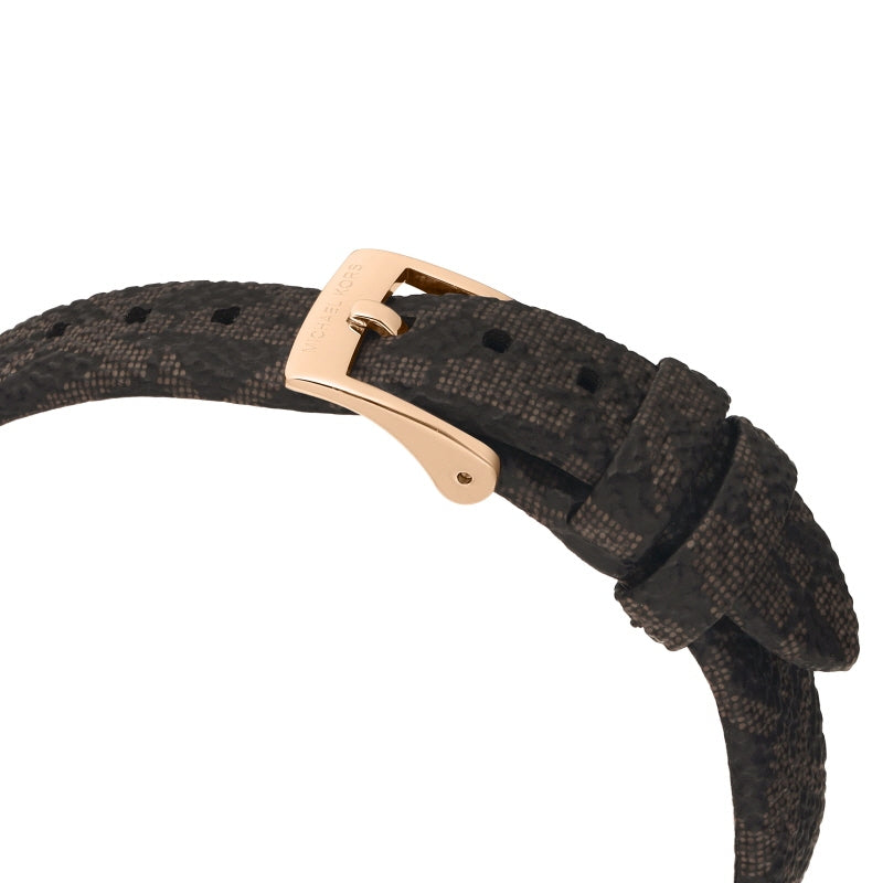 Michael Kors Pyper Quartz Silver Dial Brown Leather Strap Watch for Women - MK1036 Buy Now By Michael Kors