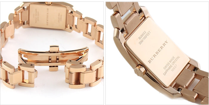 Burberry Heritage Rose Gold Dial Rose Gold Steel Strap Watch For Women - BU9602 Buy Now By Burberry