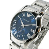 Emporio Armani Valente Quartz Blue Dial Silver Steel Strap Watch For Men - AR11085 Buy Now By Emporio Armani