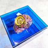 Versace Icon Active Chronograph Quartz Gold Dial Red Leather Strap Watch For Men - VEZ701222 Buy Now By Versace