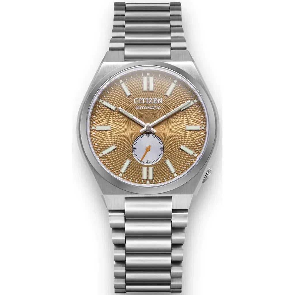 Citizen Tsuyosa Automatic Titanium Yellow Dial Silver Steel Strap Watch For Men - NK5010-51X Buy Now By Citizen