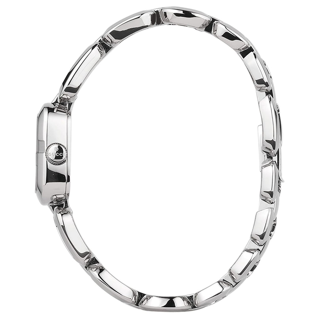 Gucci G Gucci Brown Dial Silver Steel Strap Watch For Women - YA125507 Buy Now By Gucci