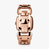 Gucci G Ladies Diamonds Black Dial Rose Gold Steel Strap Watch For Women - YA125512 Buy Now By Gucci