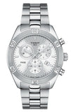 Tissot PR 100 Sport Chic Chronograph Silver Dial Silver Steel Strap Watch for Women - T101.917.11.031.00 Buy Now By Tissot