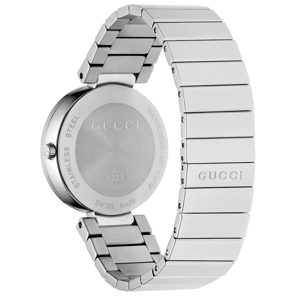 Gucci G Interlocking Silver Dial Silver Steel Strap Watch For Women - YA133308 Buy Now By Gucci