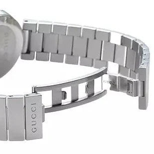 Gucci G Interlocking Black Dial Silver Steel Strap Watch For Women - YA133307 Buy Now By Gucci
