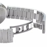 Gucci G Interlocking Black Dial Silver Steel Strap Watch For Women - YA133307 Buy Now By Gucci