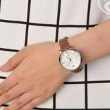 Fossil Jacqueline White Dial Brown Leather Strap Watch for Women - ES3708 Buy Now By Fossil