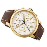 Tommy Hilfiger Jake Quartz White Dial Brown Leather Strap Watch for Men - 1791231 Buy Now By Tommy Hilfiger