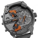 Diesel Mr Daddy 2.0 Chronograph Grey Dial Grey Steel Strap Watch For Men - DZ7315 Buy Now By Diesel