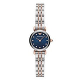 Emporio Armani Gianni T Bar Quartz Blue Dial Two Tone Steel Strap Watch For Women - AR11222 Buy Now By Emporio Armani