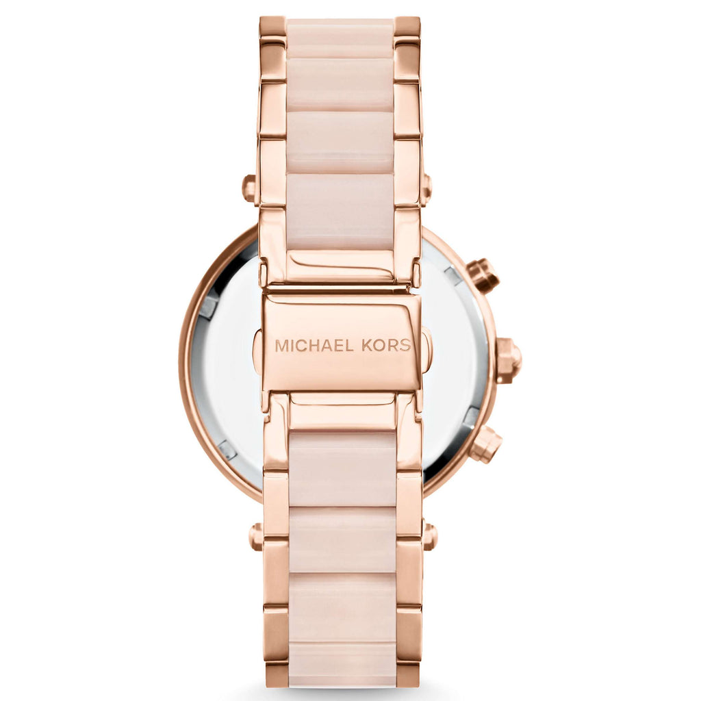 Michael Kors Parker Pink Dial Two Tone Steel Strap Watch for Women - MK5896 Buy Now By Michael Kors
