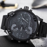 Diesel Mr Daddy 2.0 Chronograph Black Dial Black Steel Strap Watch For Men - DZ7396 Buy Now By Diesel